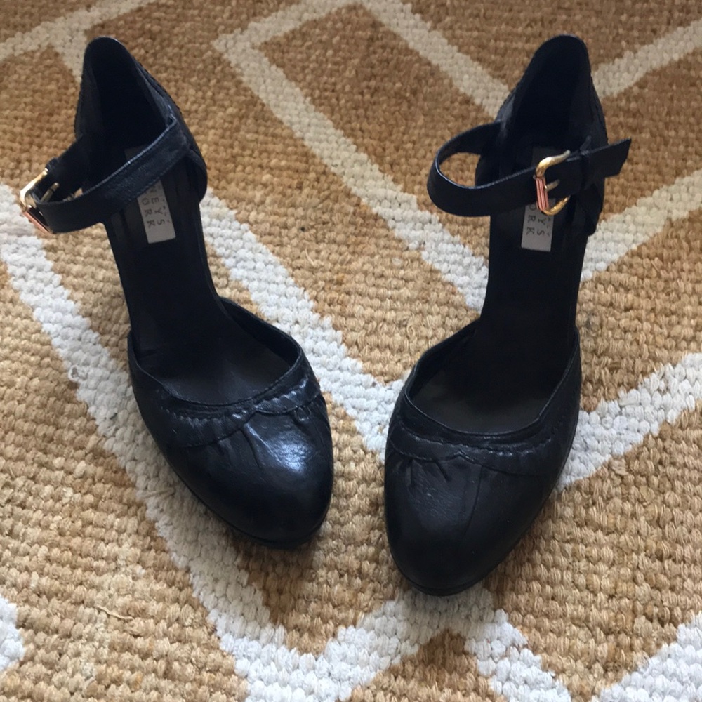 Vintage Barney’s heels with buckle